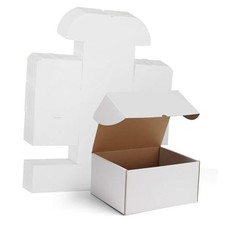 Shipping Boxes set of 15, 12 x 10 x 6 White Corrugated 12x10x6 White 15 Pack