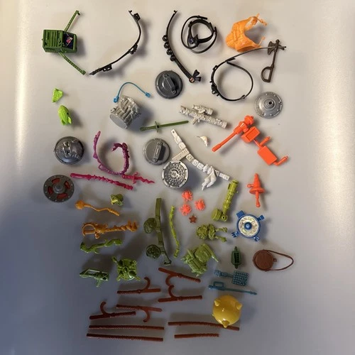 Teenage Mutant Ninja Turtles TMNT Weapons Accessories Lot Vintage +MOTU