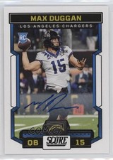 2023 Score Rookies Signatures Max Duggan #308 Auto 16wc