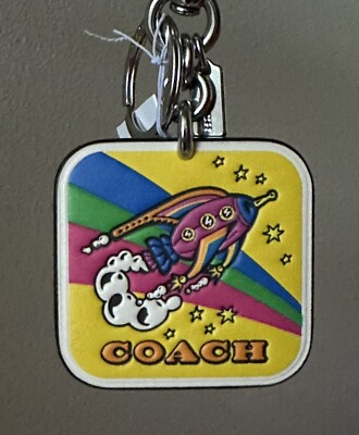 ​COACH Rainbow Alphabet Logo コーチ　ロゴ チャーム NWT COACH COSMIC ROCKET MULTI COLOR SILVER BAG CHARM FOB CN742 | eBay