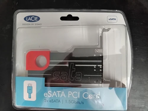 1 x LaCie eSATA PCI card - Brand New, Never Used
