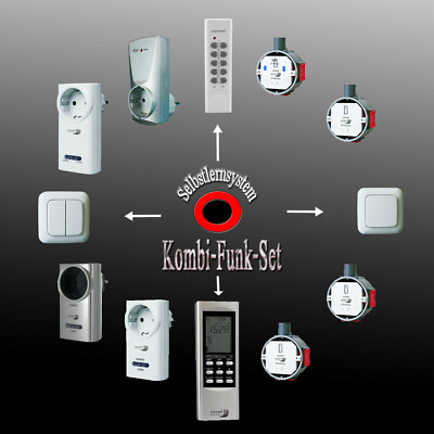 Home Easy Funk Dimmer Set Wandschalter Funkdimmer Funkschalter AB600SA mit HE844