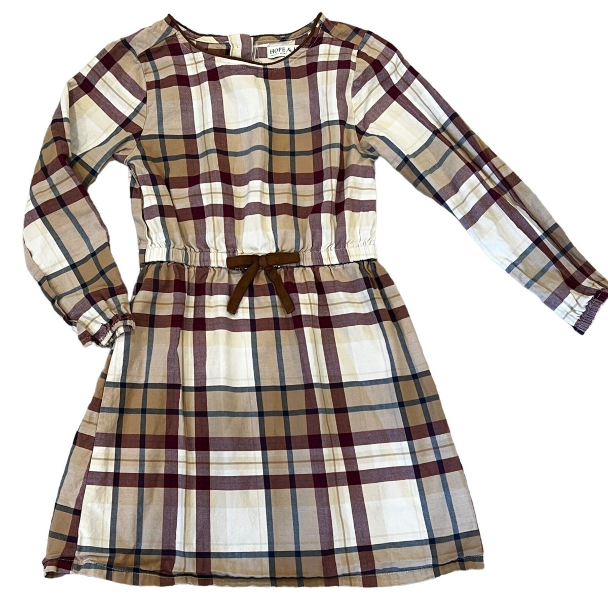 brown dress 5t Little Girls' Long Sleeve Girl Dresses and Rompers Ribbed Knit Sweater – My  Store main image 0