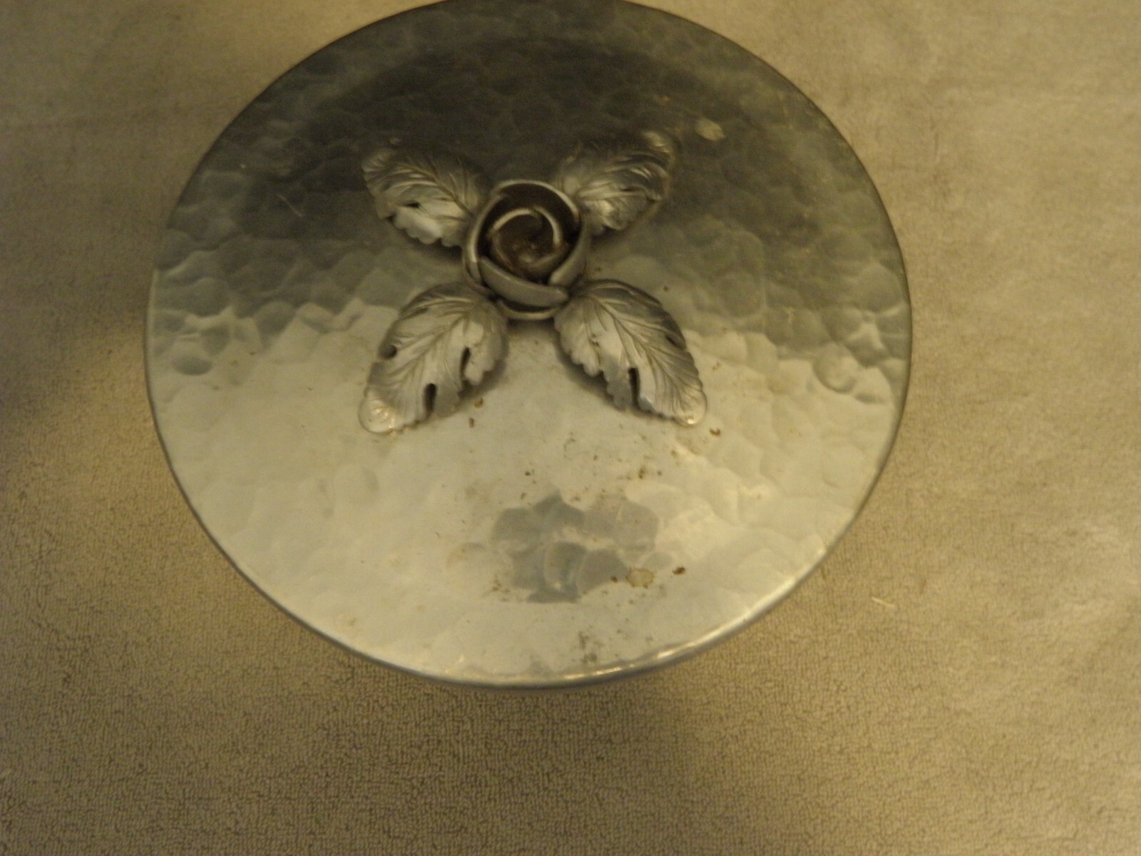 Vintage hammered aluminum compote marked Continental Silverlook 606 eBay