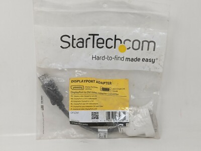 Startech DP2DVI DisplayPort to DVI-D Adapter/Video Converter 1080p Cable Adapter