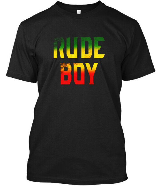 RHUDE T shirt Rude Boy Rasta Reggae Roots Regali Abbigliamento Giamaica Made in USA dagli s ai 5XL