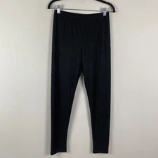Inoah Legging Pants Size Small Black Pull On Stretch Mid Rise