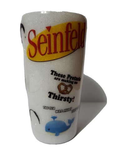 Kaffeebecher Seinfeld inspiriert Glitzer TUMBLER Becher individuell Muttertag Geschenk