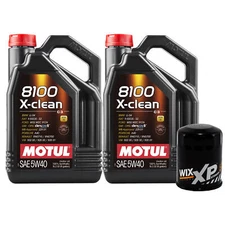 10L Motul 8100 X-CLEAN 5W40 Wix XP Filter Motor Oil Change Kit API SN