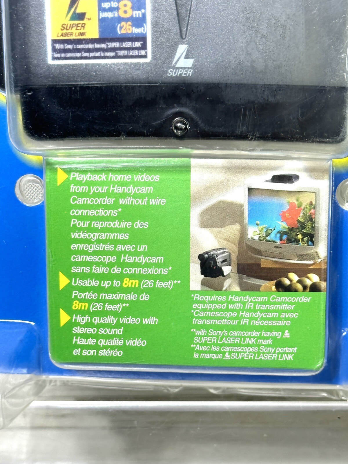 Sony Handycam Super Laser Link AV Cordless IR Receiver Ift-r20 Hi8 ...