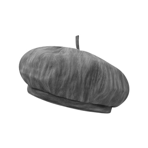 Women's PU Leather Beret Hat Fashion French Artist Hats Solid Newsboy Cabbie ... - Picture 8 of 9