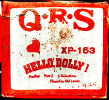 QRS Word Roll HELLO DOLLY Part 2 Sid Laney 6 Selections XP-153 Player Piano Roll