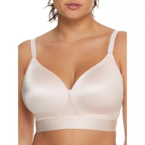 Bali One Smooth U Bounce Control Wireless Bra DF3458 White 40D NWT