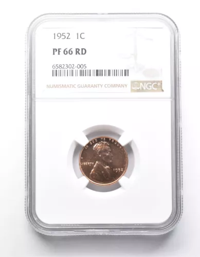 PF66 RD 1952 Lincoln Wheat Cent NGC *9857