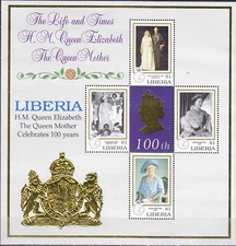 W LIBERIA 1476 QUEEN MOTHER 