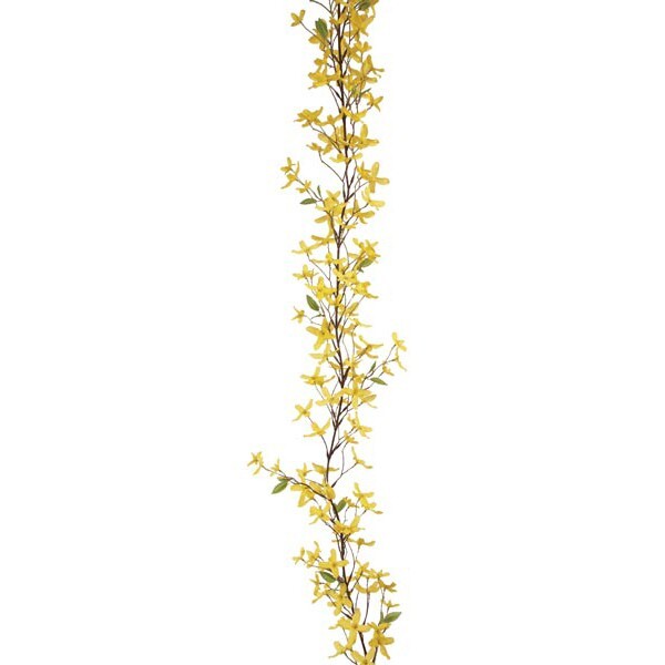 Faux Silk Forsythia Garland Yellow 180cm