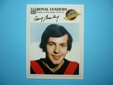 1978/79 ROYAL BANK LEADERS VANCOUVER CANUCKS HOCKEY PHOTO GARY BROMLEY SHARP