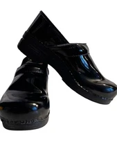 DANSKO PROFESSIONAL CLOGS PATENT LEATHER BLACK SZ 42 / US 11.5 12 M