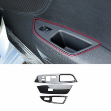 Panel de control de vidrio elevador de ventana ABS de fibra de carbono para Hyundai Veloster 2012-2017