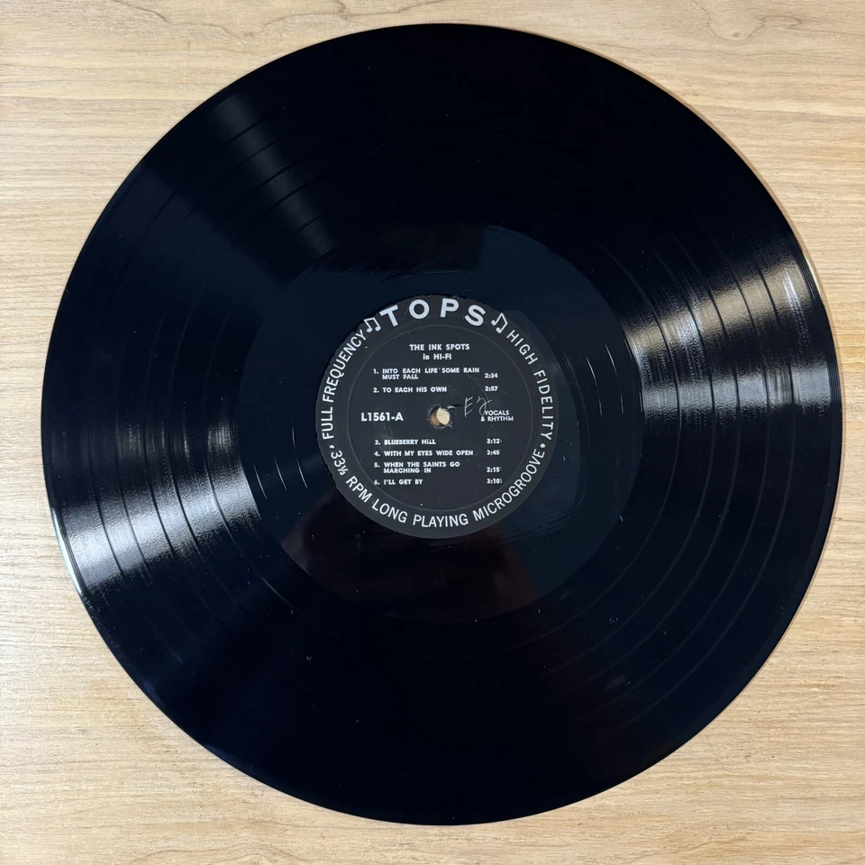 The Ink Spots - Blueberry Hill - The Gypsy - моно топы L1561 виниловая пластинка LP - Изображение 3 из 4
