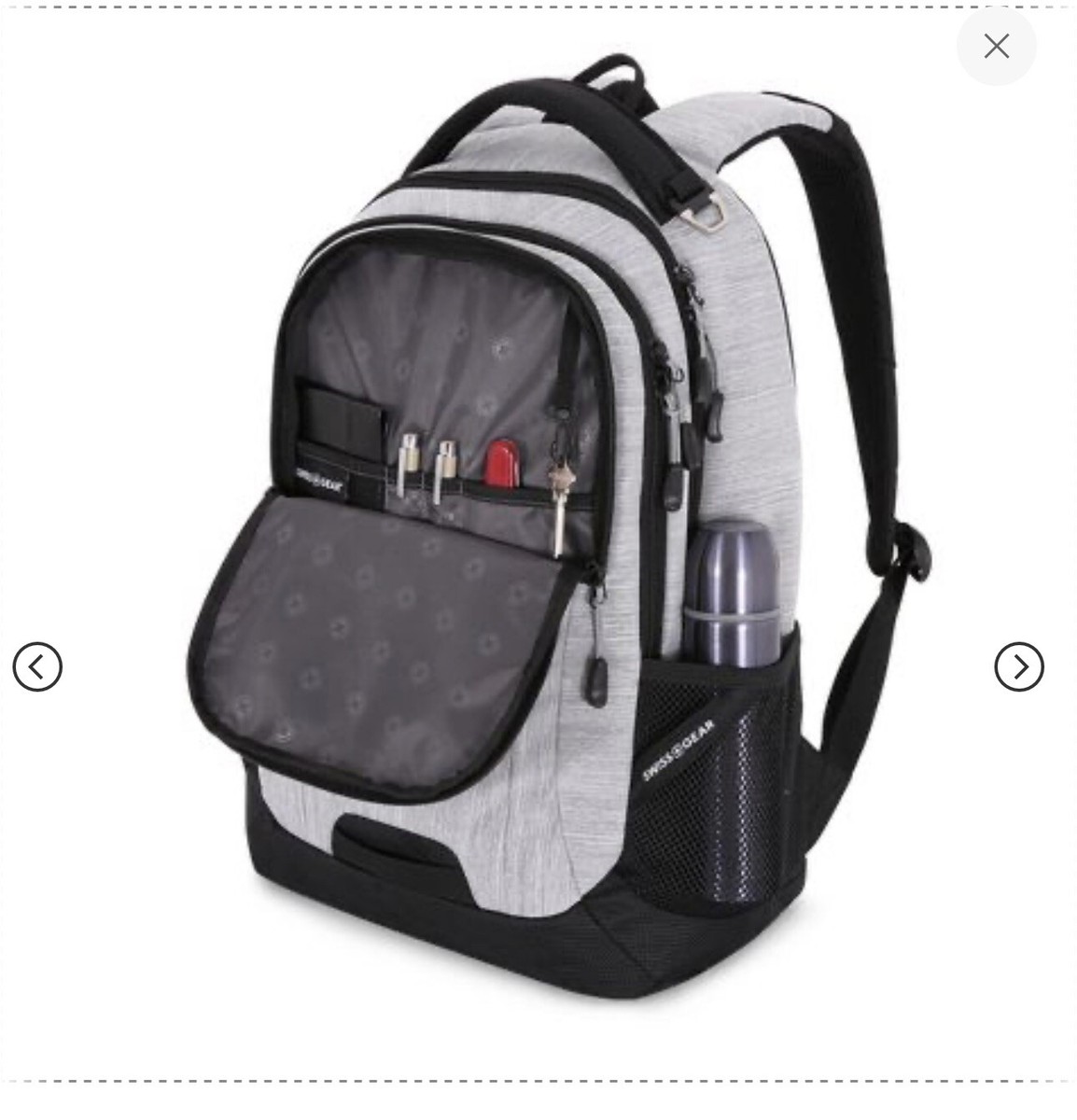 SWISSGEAR Laptop Backpack -Light Heather Grey New | eBay display picture 1