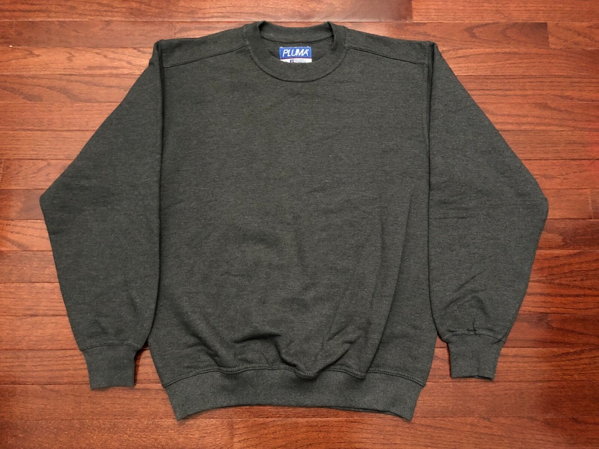 VINTAGE 90's PLUMA by RUSSELL ATHLETIC SWEATSHIRT MENS LARGE GRAY