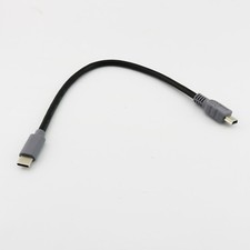Mini USB 5 Pin Male To USB 3.1 Type-C Male Converter OTG Adapter Lead Data Cable