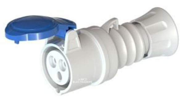 2 x Gewiss GW62004H Couplers (Female) 2 Pole & Earth Blue 230 Volt 16 Amp - Image 12