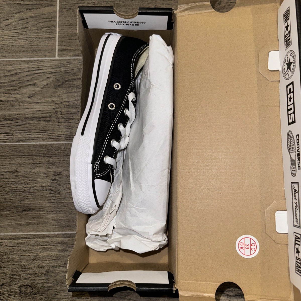 Converse Chuck Taylor All Star OX Little Kids Shoes Sneakers Black