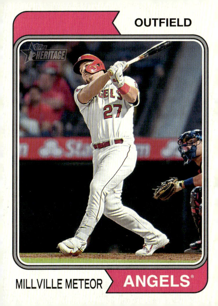 2023 Topps Heritage Nickname Variations #5 Mike Trout - NM-MT
