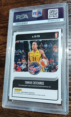 WNBA Tamika Catchings サイン入り雑誌 2019 WNBA Tamika Catchings SIGNATURE Press Proof Purple AUTO /99