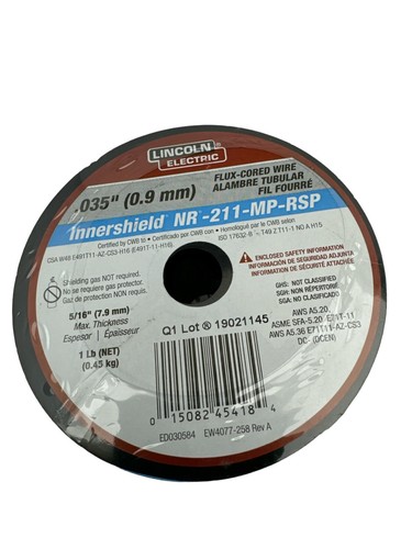 Lincoln Electric 0,035" Innershield NR-211-MP-RSP Flussmittel-Schnur Schweißdraht ED030584 - Bild 5 von 6