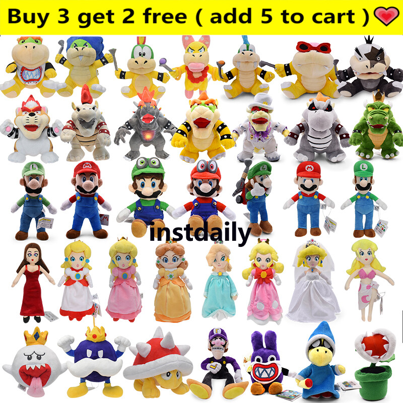 Super Mario Bros Plush Toys Soft Stuffed Doll Animals Kids Birthday Xmas Gift AU