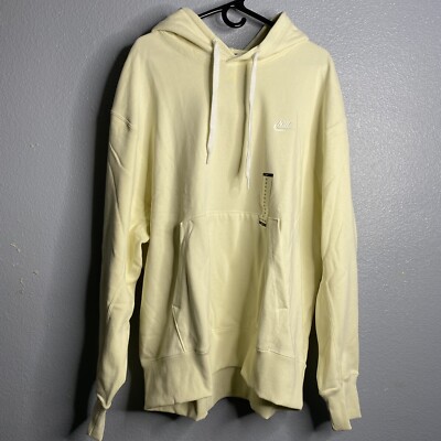 Nike Classic Fleece Pull-Over Hoodie Coconut Milk Men's Size XL DA0023-113 
