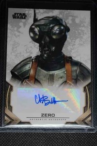 Star Wars Topps Mandalorian Season 1 zero Chris Bartlett as a-cbz auto autograph | eBay