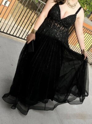 Black Prom Dress Size 18 | eBay Black Prom Dress Size 18 | eBay