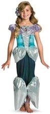 Ariel Shimmer Deluxe Disney Little Mermaid Fancy Dress Halloween Child Costume
