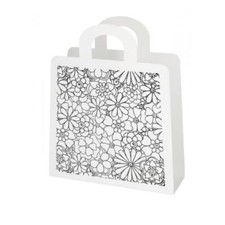 Portariviste giornali in lamiera serigrafata con maniglie per giornali riviste