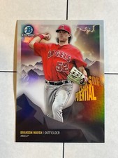 Brandon Marsh 2018 Bowman Chrome Peaks of Potential Insert Refractor Phillies
