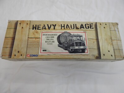 CORGI ATKINSON VENTURER 2 AXLE KING TRAILER & BOILER LOAD PICKFORDS CC12507 1:50