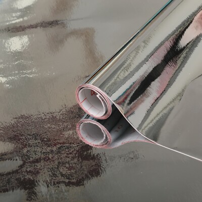 D-C-FIX SILBER GLÄNZEND SELBSTKLEBEND KUNSTSTOFFFOLIE SELBSTKLEBEND VINYL FOLIE 1,5m x 45cm