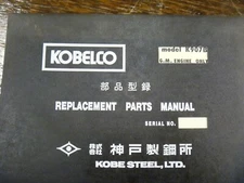 Kobelco K907B Hydraulic Crawler Excavator Factory Parts Catalog Manual Book xz