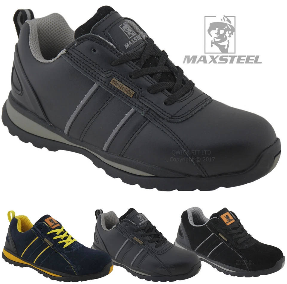 MENS SAFETY SHOES ULTRA LIGHTWEIGHT STEEL TOE CAP WORK TRAINERS LADIES BOOTS