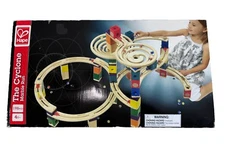 Hape 198 Pcs Cyclone Wooden Marble Run QUADRILLA Building Set Complete