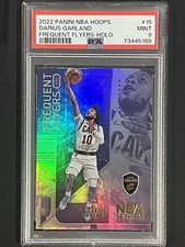 2022-23 Panini NBA Hoops Frequent Flyers Holo Darius Garland #15 PSA 9 Mint Cavs