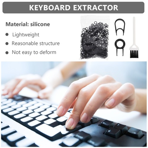 Outil de retrait de capuchon de clé kit de nettoyage de clavier outil de nettoyage d'ordinateur - Photo 10/12