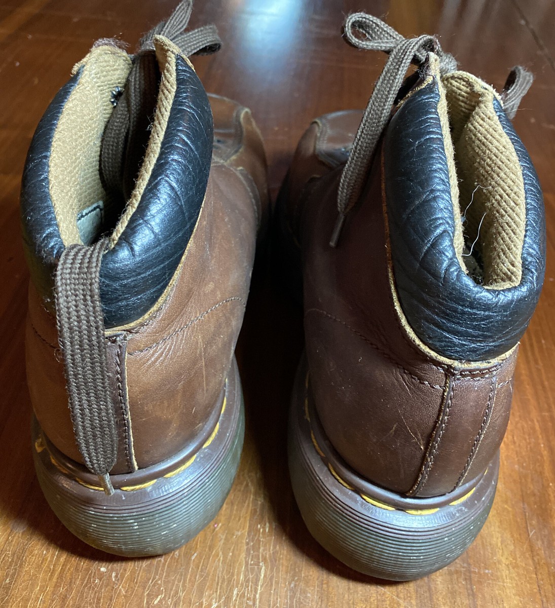 Vintage Dr Martens Boots Men's Size 8 Lace Hook Padded Ankle Air