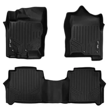 Smartliner Black 1st & 2nd Row Floor Liners for Nissan Titan