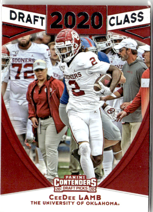 2020 Panini Contenders Draft Picks #6 CeeDee Lamb Draft Class