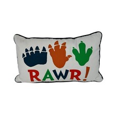 Hobby Lobby Dinosaur Feet Throw Pillow Bedroom Decor Children's Room Dino Kids